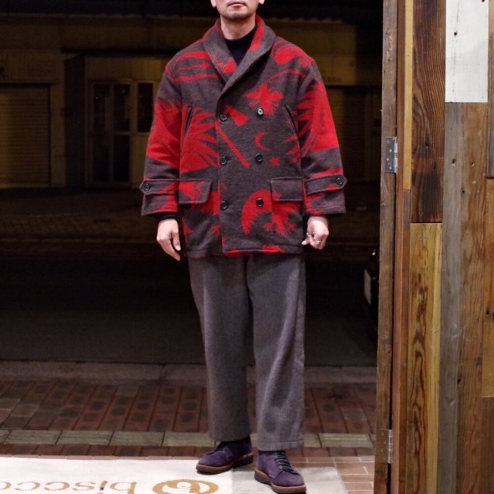 Vintage Ralph Lauren Native American Wool Coat w/ Belt